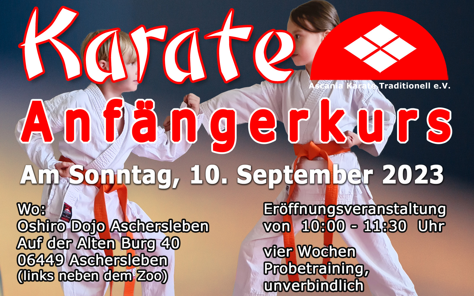 Karate Anfängerkurs 2022 in Aschersleben