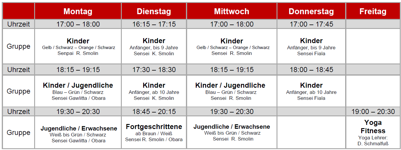 trainingsplan
